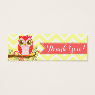 Cartes De Visite Balise Baby shower personnalisé "Merci" pour la ch