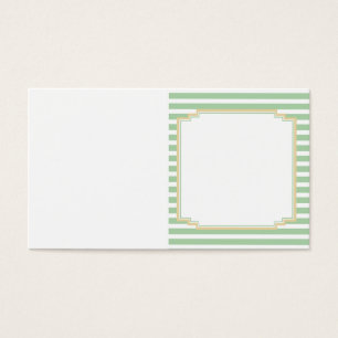 Cartes De Visite Balise Bi-pliage de bande verte Sage