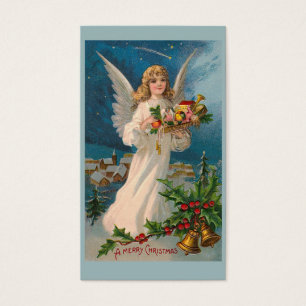 Cartes De Visite Balise cadeau "Ange de Noël"