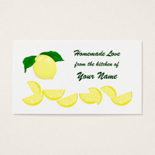 Cartes De Visite Balise cadeau citron