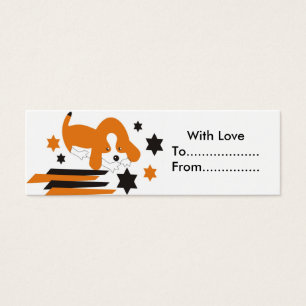 Cartes De Visite Balise cadeau de chien Brown