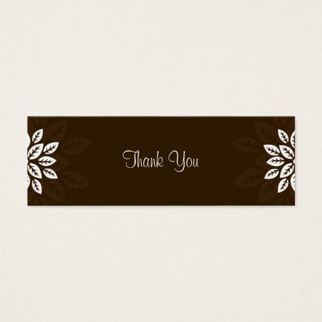 Cartes De Visite Balise cadeau de Merci n° 3 - CHOCOLATE (Devant)