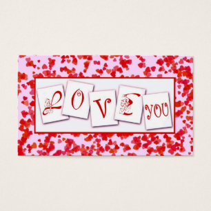 Cartes De Visite Balise Cadeau de Saint-Valentin