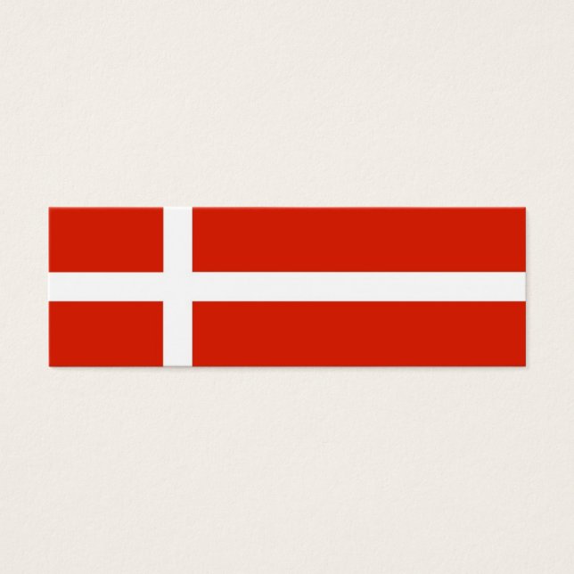 Cartes De Visite Balise cadeau Drapeau Danois (Devant)