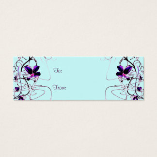 Cartes De Visite Balise cadeau Floral Deco