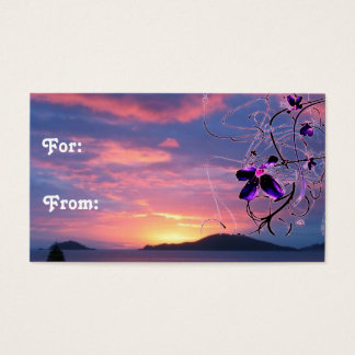 Cartes De Visite Balise cadeau Floral Sunshine