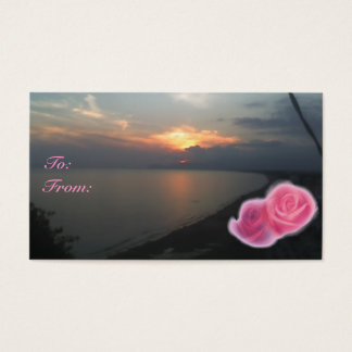 Cartes De Visite Balise cadeau Floral Sunshine