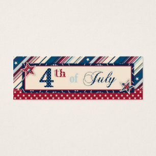 Cartes De Visite Balise cadeau Freedom Stripe Skinny