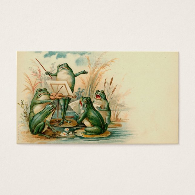 Cartes De Visite Balise cadeau "Frog Chorus" (Devant)