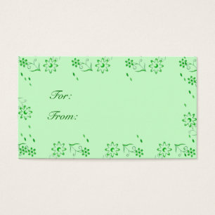 Cartes De Visite Balise cadeau Green Deco