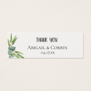 Cartes De Visite Balise cadeau Mariage Eucalyptus Foliage