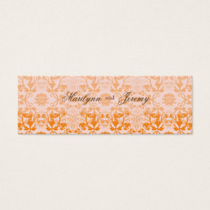 Cartes De Visite Balise cadeau Merci Sorbet Dentelles Damas