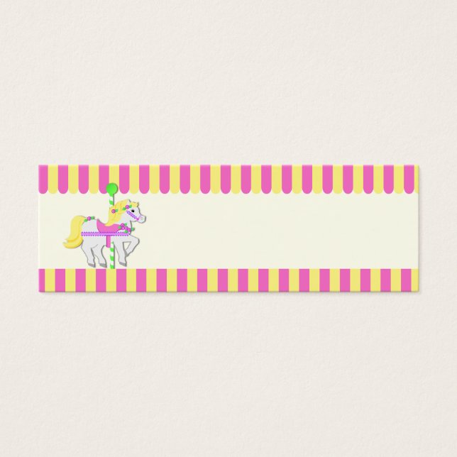 Cartes De Visite Balise Cadeau Ponies peintes (Devant)