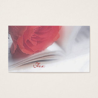 Cartes De Visite Balise cadeau Red Rose