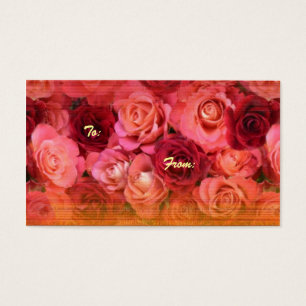 Cartes De Visite Balise Cadeau rose