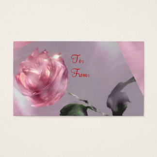 Cartes De Visite Balise cadeau rose