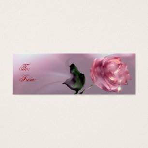 Cartes De Visite Balise cadeau rose -