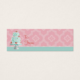 Cartes De Visite Balise cadeau Skinny Cake fraise