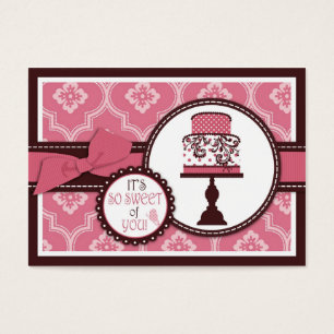 Cartes De Visite Balise cadeau Sweet Cake TY