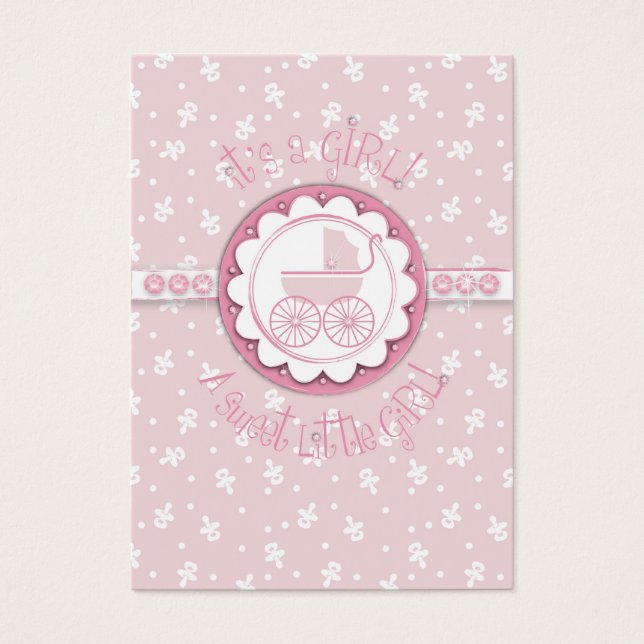 Cartes De Visite Balise cadeau Sweet One Girl (Devant)