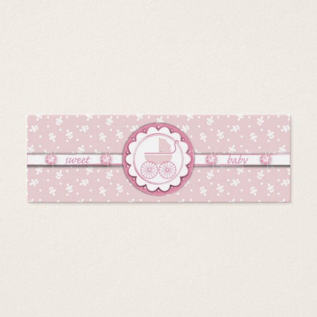 Cartes De Visite Balise cadeau Sweet One Girl Skinny (Devant)