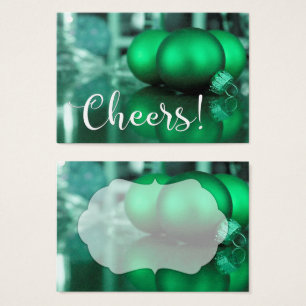 Cartes De Visite Balise Cadeau Toné Vert Typographie