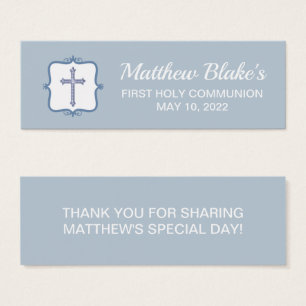 Cartes De Visite Balise Croix Bleue Sainte Communion Favoriser