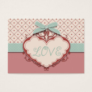Cartes De Visite Balise de cadeau I Love Jacquard