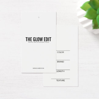 CARTES DE VISITE BALISE DE DÉTAIL DE L'EXTENSION DES CHEVEUX