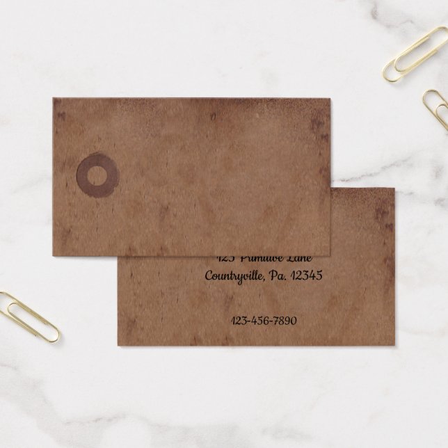 Cartes De Visite Balise de hachage de café principal (Bureau)