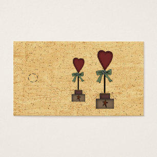 Cartes De Visite Balise de hachage du opiary du coeur principal