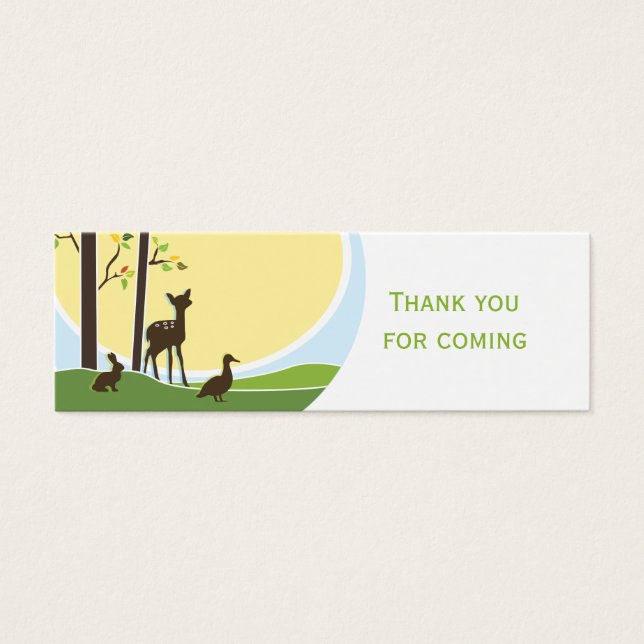 Cartes De Visite Balise de préférence Woodland (Devant)