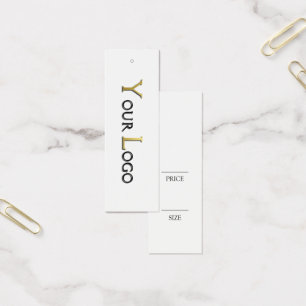 Cartes De Visite Balise de prix de couture blanc simple