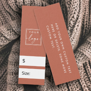 Cartes De Visite Balise de prix do-it-yourself marron en terre cuit