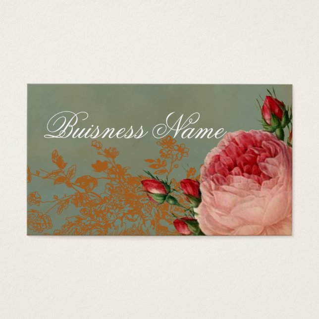 Cartes De Visite Balise de swing Rose Blenheim (Devant)