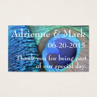 Cartes De Visite Balise Favoriser la plume de paon