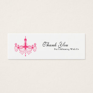 Cartes De Visite Balise Favoriser le lustre rose et noir