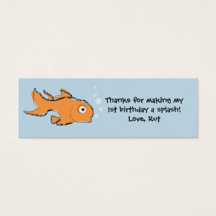 Cartes De Visite Balise Gold Fish Favor