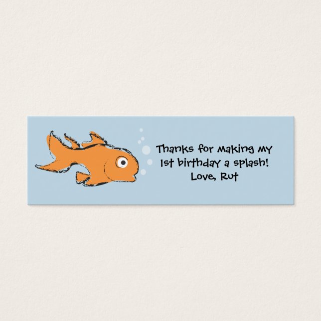 Cartes De Visite Balise Gold Fish Favor (Devant)