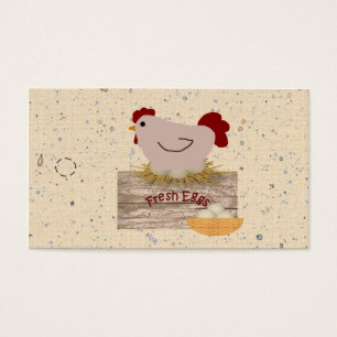 Cartes De Visite Balise Hang OEufs frais