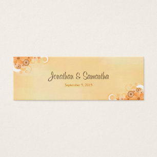 Cartes De Visite Balise Ivoor Floral Hibiscus Petit Mariage Favor