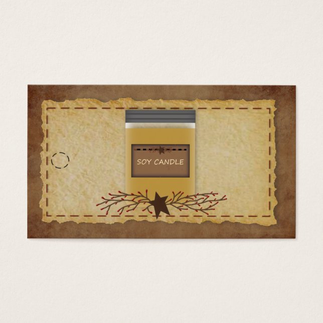 Cartes De Visite Balise Jar Candle Hang (Devant)