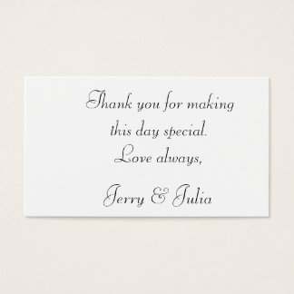 Cartes De Visite Balise Merci recto