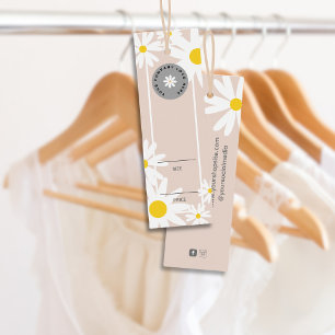 Cartes De Visite Balise Pastel Pink White Retro Daisy Logo Prix Han