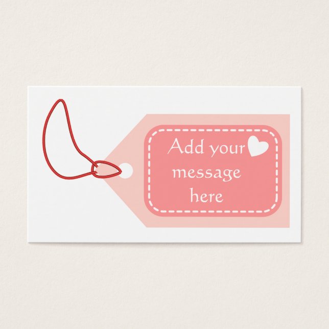 Cartes De Visite Balise rose (Devant)