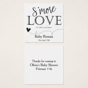 Cartes De Visite Balise S'More Favor pour Baby shower