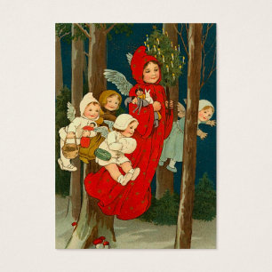 Cartes De Visite Balises cadeaux de Noël Vintage