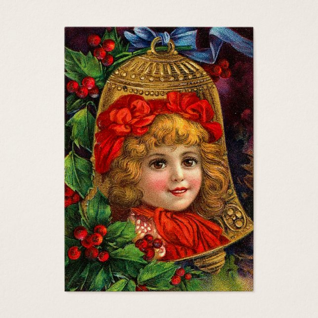 Cartes De Visite Balises cadeaux de Noël Vintage (Devant)