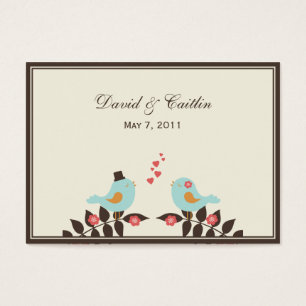 Cartes De Visite Balises-cadeaux Inséparables/Cartes de pièces join