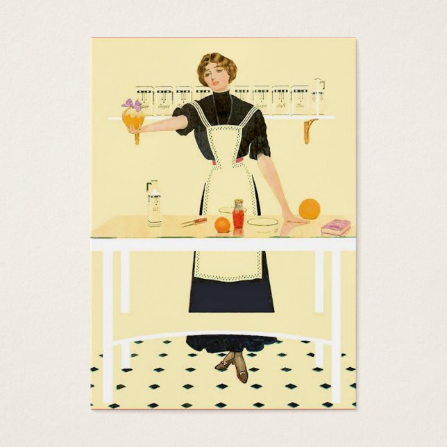 Cartes De Visite Balises cadeaux Kitchengirl (Devant)